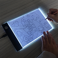 Световой планшет формат А5 для рисования и копирования LED Light Pad