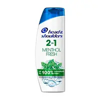 Шампунь та бальзам-ополіскувач проти лупи 2 в 1 Head & Shoulders Menthol Fresh, 360 мл