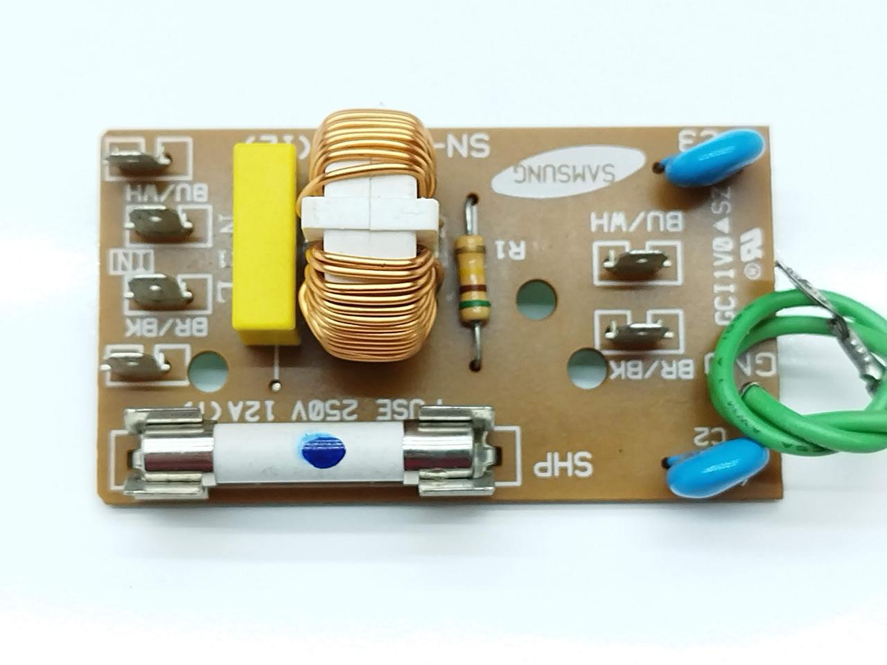 Плата сетевого фильтра СВЧ печи Samsung DE96-00010 + инерционный ...