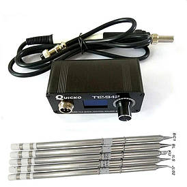 Паяльна станція QUICKO T12-942 MINI OLED на жалах Hakko T12 (5шт)