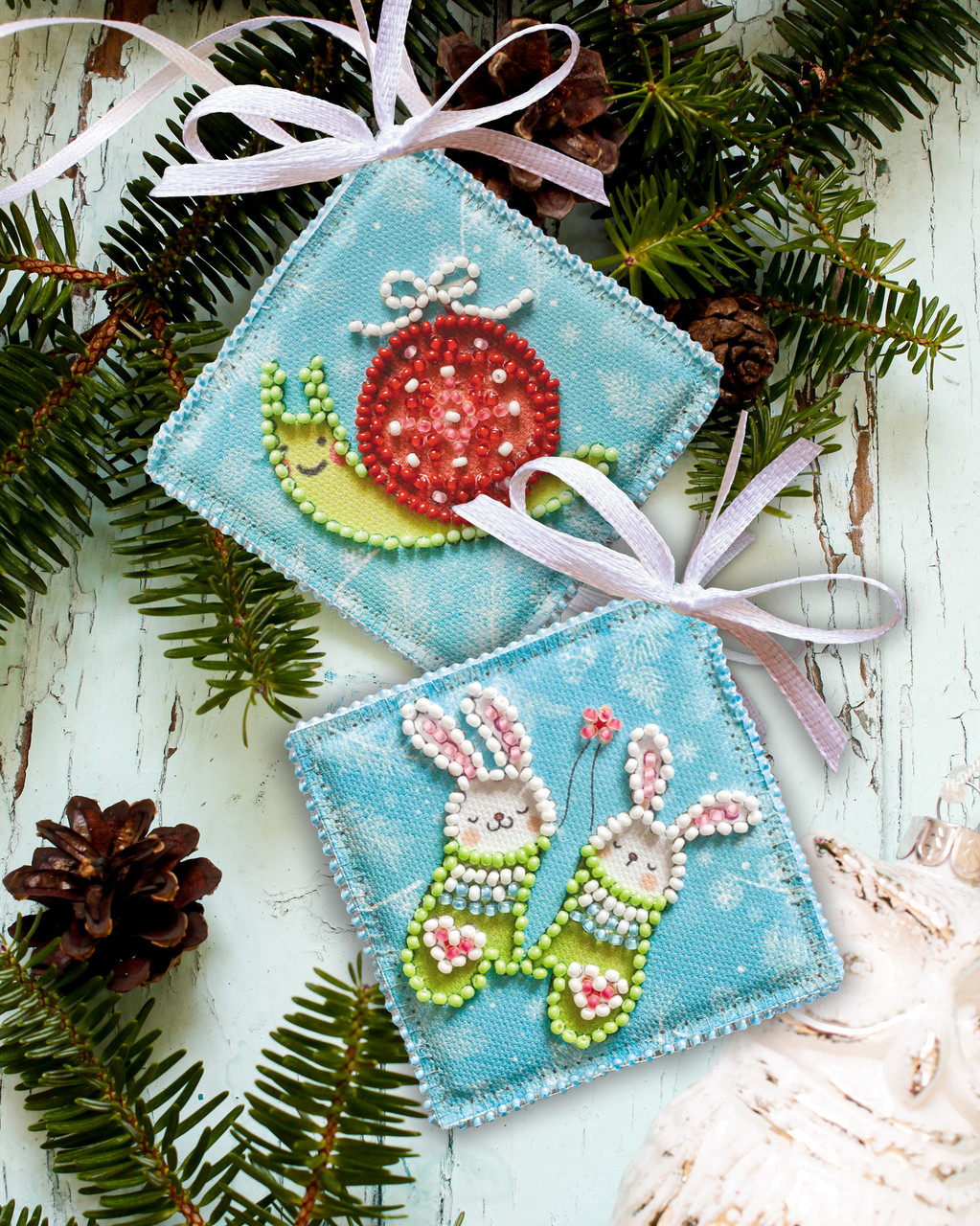 Набір для вишивання новорічної іграшки, фото 1
