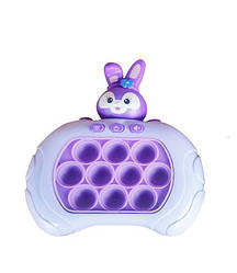 Гра Finger Press Pop-It Console  фіолетовий зайчик в коробці
