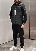 Тройка спорт костюм + жилетка Stone Island TSbsi008