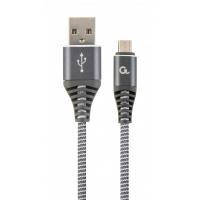 Дата кабель USB 2.0 Micro 5P to AM Cablexpert (CC-USB2B-AMmBM-1M-WB2)