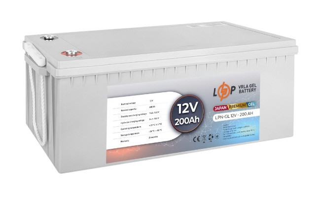 Акумулятор гелевий LPN-GL 12V - 200 Ah (JAPAN), фото 1