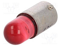 Панельный индикатор (лампочка) POLAM-ELTA LR BA9S Красный