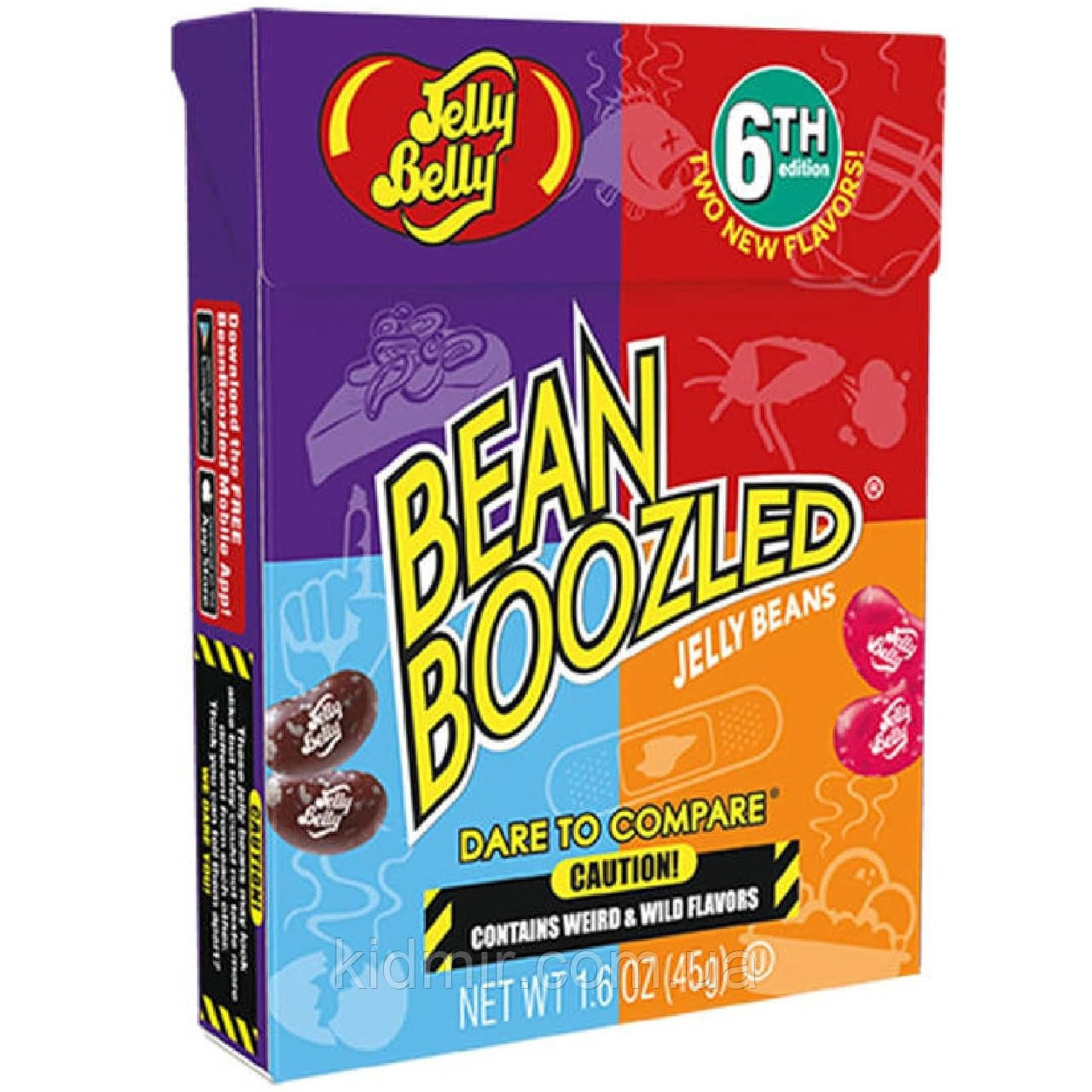 Jelly Belly Bean Boozled Цукерки Джеллі Беллі голкі Боби Гаррі Поттера 5 серія 45 грм