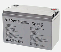 Аккумулятор Vipow BAT0420 12V 100Ah | Гелевый аккумулятор для котла | GEL аккумулятор | Батарея для ИБП