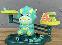 Математична гра балансир Діно, 4FUN Game Club, мелодії та звуки, 30 карток, 19 диноз, 10 цифр, уп. 23*18*6см (27266), фото 2