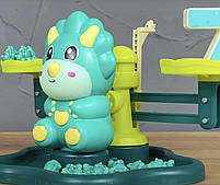 Математична гра балансир Діно, 4FUN Game Club, мелодії та звуки, 30 карток, 19 диноз, 10 цифр, уп. 23*18*6см (27266), фото 3