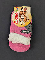 Детские махровые носки Дюна Зайка 20-22см розовые 3в419