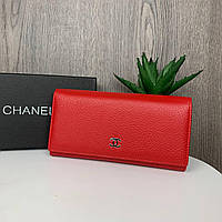 Стильный женский кожаный кошелек клатч в коробке люкс качество Красный