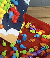 Мозаїка дитяча, 4FUN Game Club, 180 елементів, 12 картинок-шаблонів, кор 28*26*5см (24749), фото 4