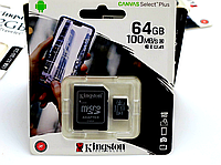 ( Набор 5 шт ) Карта памяти Kingston 64GB MICROSDXC CLASS 10 CANVAS SELECT PLUS 100R A1 (SDCS2/64GB)
