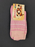 Детские махровые носки Дюна 22-24см розовые 12в417
