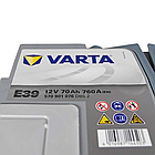 Акумулятор автомобільний VARTA Silver Dynamic AGM (E39) 70Ah 760А R+ (L3), фото 4