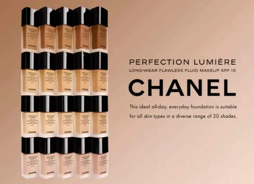 Тональный флюид для лица Chanel Perfection Lumiere Long-wear Flawless Fluid Makeup, SPF 10 34 - Beige ambre - фото 9 - id-p1988410898