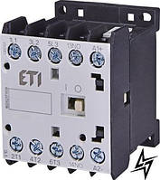 Контактор миниатюрный CEC 09.4P 230V АС (9A; 4kW; AC3) 4р (4 н.о.) 4641201 ETI