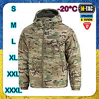 Куртка зимняя M-Tac Alpha Gen.IV Pro мультикам, Тактический зимний армейский бушлат, Камуфляжные куртки ВСУ