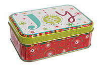 Новорічна бляшана коробка "Joy"