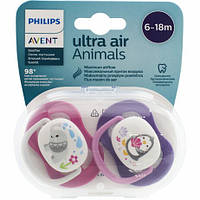 Пустышка силиконовая Avent Philips Animal 6-18м