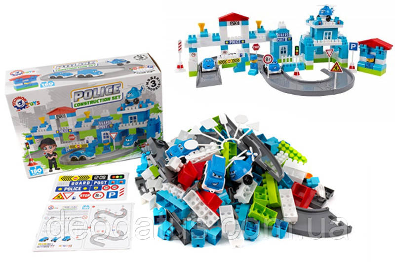 Конструктор Поліція 180 дет 8447 ТЕХНОК Поліцейський відділок, фото 1