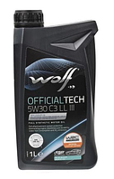 Моторне масло Wolf OfficialTech 5W-30 C3 LL III 1л (1048179)