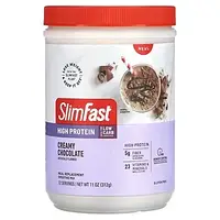 SlimFast, Смузи-заменитель с высоким содержанием протеина, сливочный шоколад, 312 г (11 унций) в Украине