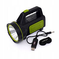Фонарик ручной аккумуляторный светодиодный Kraft&Dele KD1241 с функцией power bank Ручной фонарь