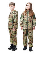 Костюм дитячий ARMY KIDS Скаут Софтшелл теплий камуфляж Мультикам 164-170 см