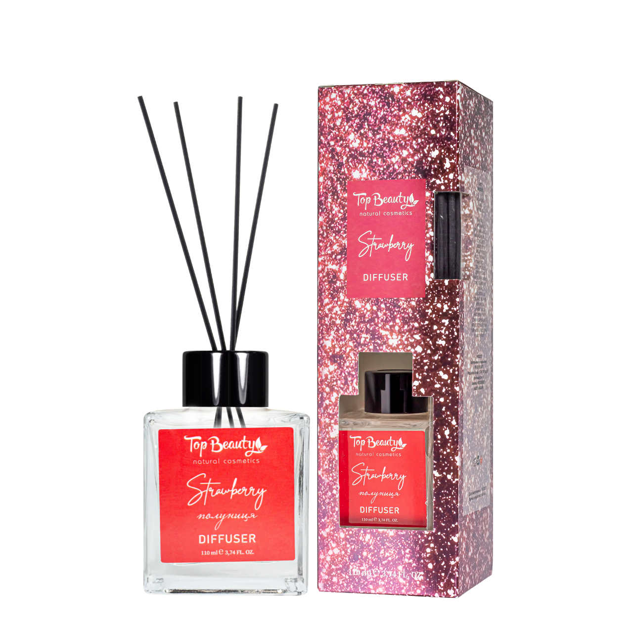 Аромадифузор для дому Top Beauty Strawberry Полунична композиція, 110 мл, фото 1