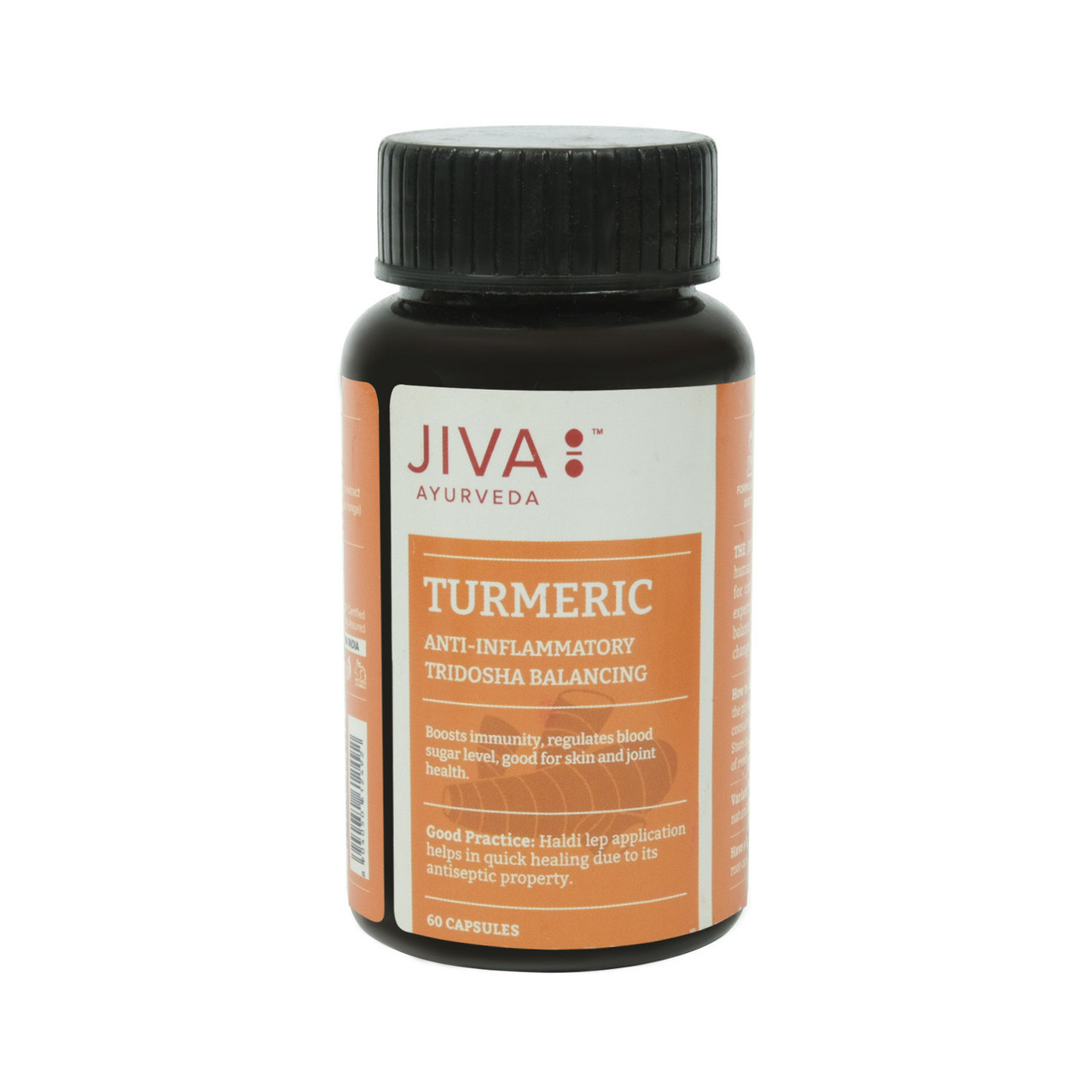 TURMERIC 60KAP. JIVA, ТУРМЕРІК (КУРКУМА) 60КАП. ДЖИВА, фото 1