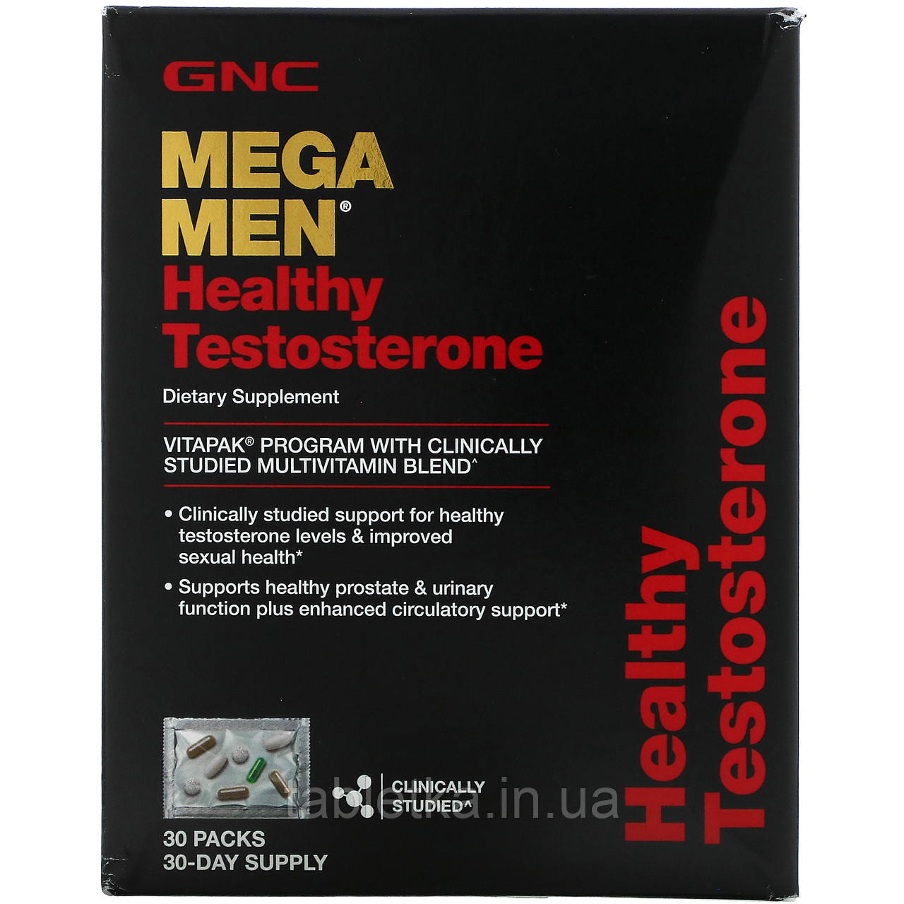 GNC, Healthy Testosterone, Vitapak Multivitamin Blend, 30 Packs