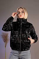 Куртка жіноча демісезонна чорна код П803