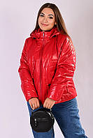Куртка жіноча демісезонна червона код П804