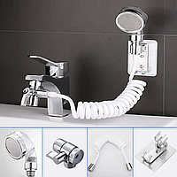 Душевая система на умывальник душ с переключателем на кран Modified Faucet With external Shower