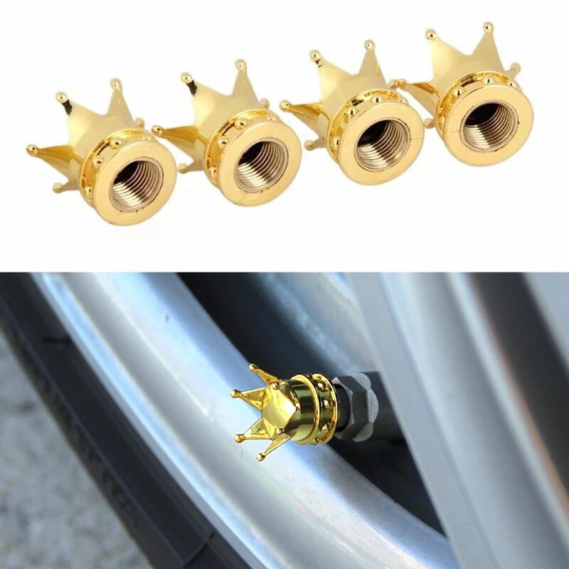 Ковпачки для клапанів колісних шин для Honda Mazda Kia Bmw Hyundai Audi Lexus Mercedes gold