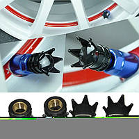 Колпачки для клапанов колесных шин для Honda Mazda Opel Kia Bmw Hyundai Audi Lexus Mercedes, black