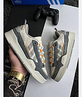 Мужские кроссовки демисезон Adidas 2000 кожа/замша бежевые с серым р 43, 44, 45