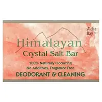 Aloha Bay, Кусковое мыло с гималайской кристальной солью, без отдушек, 1 кусковое мыло, 250 г (9 унций)