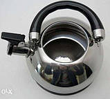 Чайник зі свистком подвійне дно, 2,5 л. А-Плюс Україна, фото 3