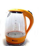 Електрочайник скло Domotec Німеччина КОД FE 176, фото 2