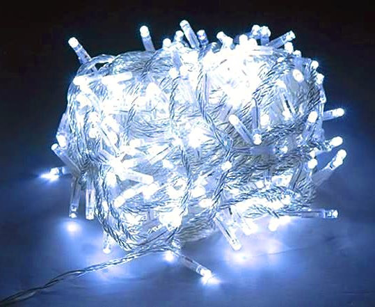 Гірлянда Нитка біла 430 діодів світлодіодна гірлянда Xmas LED Холодний білий