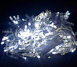 Гірлянда 230 LED, Мультик колір, прозорий дріт, 11 метрів, фото 2