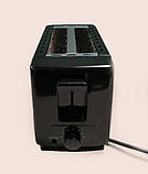 Електричний тостер 750 Вт Німеччина/Дзеркальний тостер із регулюванням температури, фото 5