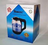 Зручний електрочайник Domotec Німеччина Чайник скляна Висока якість, фото 2
