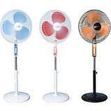 Підлоговий вентилятор 16'' Domotec Німеччина, 3 режими швидкості / Безшумний, фото 4