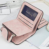 Baellerry Forever Mini Жіночий Замшевий Гаманець, портмоне колір пудровий, фото 7