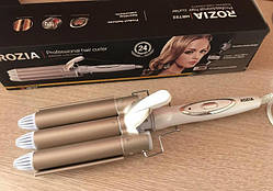 Стайлер для волосся потрійна хвиля Розіа Німеччина, золото