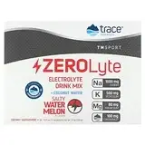 Trace Minerals ®, ZeroLyte, смесь для приготовления электролитов, соленый арбуз, 30 пакетиков по 7,3 г (0,27